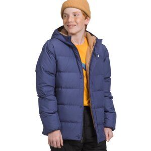 NWT $170 The North Face BOYS North Down Fleece Lined Parka Cave Blue Medium (10)